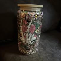 Premade 12 Oz Glass Snowglobe