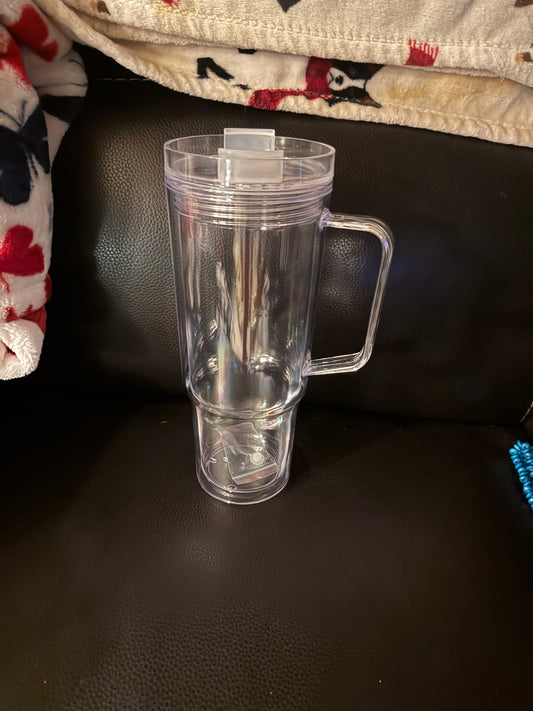 40 oz acrylic with handle