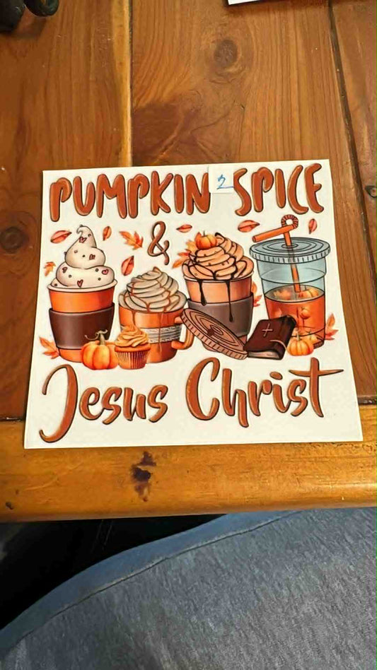 Snow globe wraps pumpkin