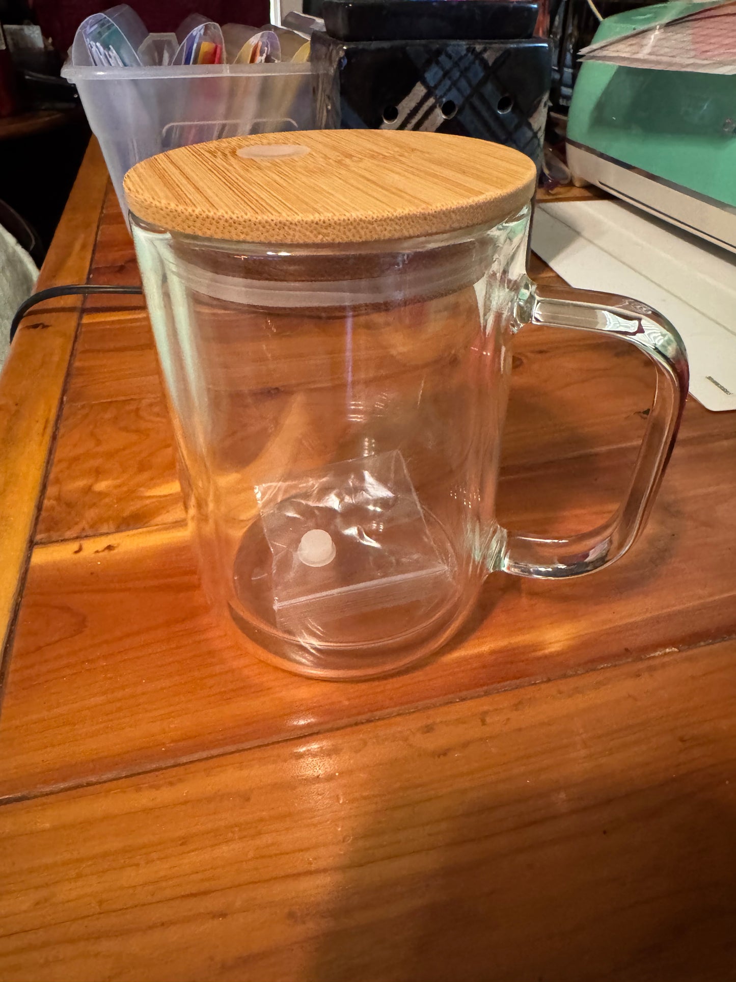 15 Oz Glass Snowglobe Mug